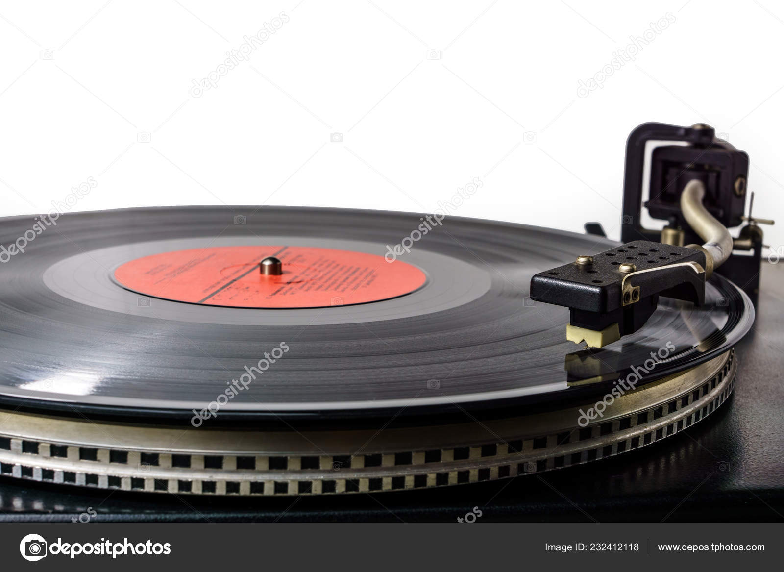 Retro Tocadiscos Vinilo Tocadiscos Tocadiscos Vintage Equipo Audio  Analógico Antiguo: fotografía de stock © prostophotos #232412118