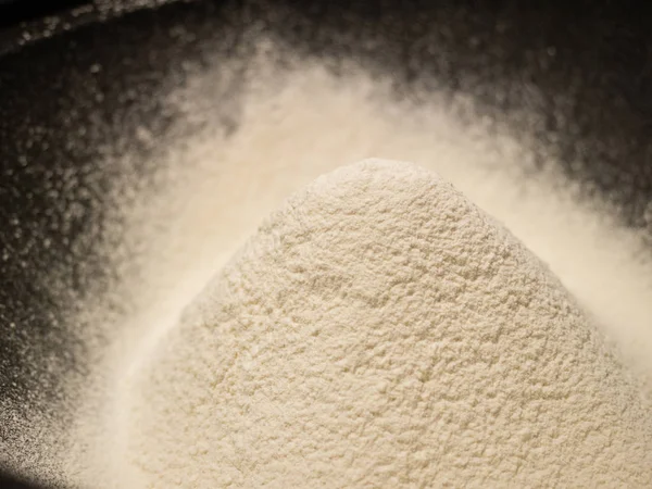 Bir kasede un closeup