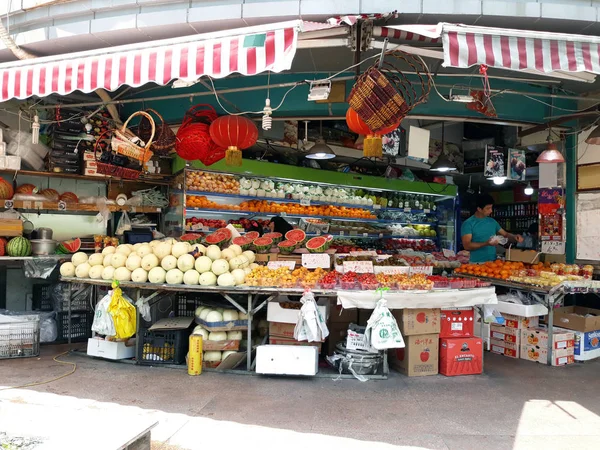 Fruit Winkel Straat Van China Shanghai Mei 2018 — Stockfoto