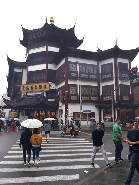 Arquitetura Antiga Rua Xangai Maio 2018 — Fotografia de Stock