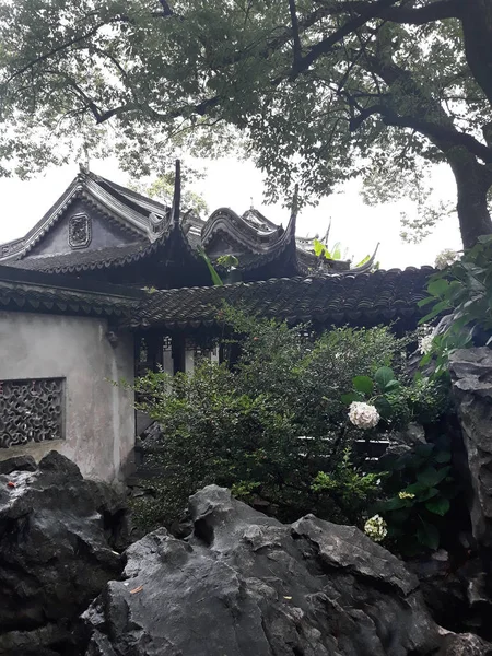 Natur Und Architektur Des Gartens Shanghai Mai 2018 — Stockfoto