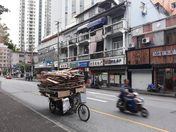 Trasporto Merci Cina Shanghai Maggio 2018 — Foto Stock