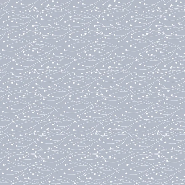 Nahtloses Weißes Muster Auf Grauem Hintergrund — Stockvektor