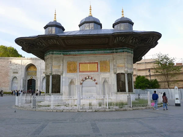 Fonte Construída Sob Domínio Sultão Ahmed Iii 1728 Istambul Maio — Fotografia de Stock
