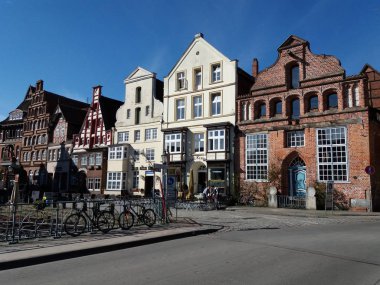 Lunenburg mimarisi. Almanya, Mart 2017.