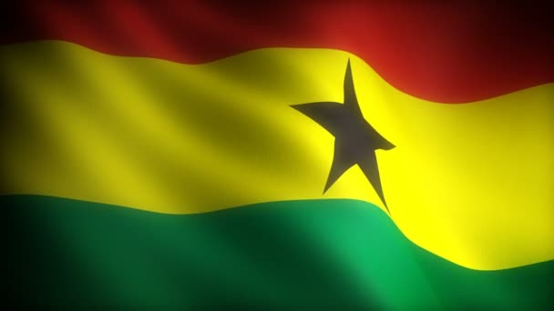 Bandiera Del Ghana Senza Cuciture — Video Stock