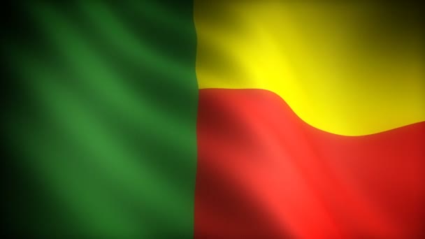 Bandera Benin Sin Costuras — Vídeos de Stock