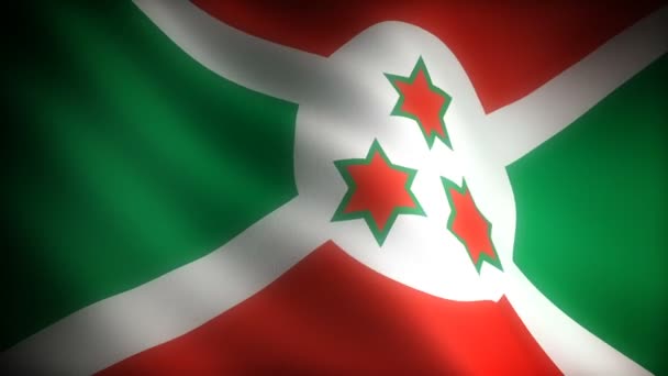 Flag Burundi Seamless — Stock Video