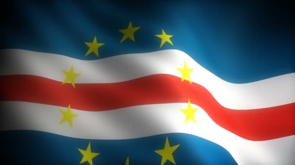 Flagge Von Cape Verde Nahtlos — Stockvideo