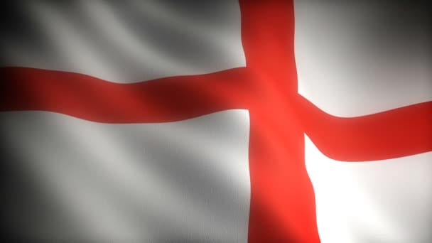 Bandeira Inglaterra Sem Costura — Vídeo de Stock