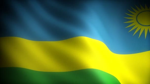 ルワンダの国旗 シームレス — ストック動画