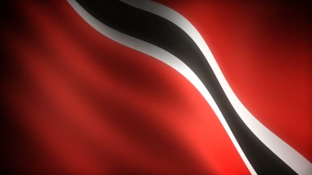 Bandera Trinidad Tobago Sin Costuras — Vídeos de Stock