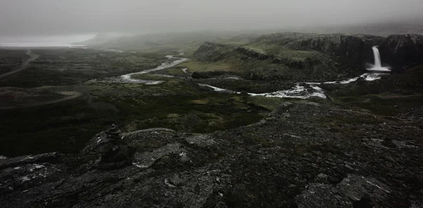 Waterfall River Rocky Landscape — Stock Photo, Image