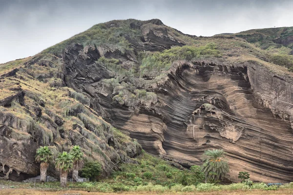 Texturierte Felsformation Fogo Cape Verde Afrika — Stockfoto