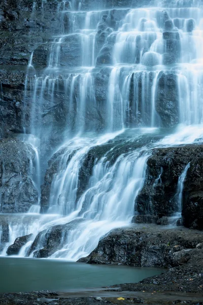 Cascadas Juan Ciri San Gil Acantilado Escarpado Con Agua Cascada —  Fotos de Stock