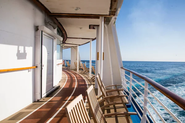 Deck Cruise Ship Sea Falmouth Jamaica — Stock Photo, Image