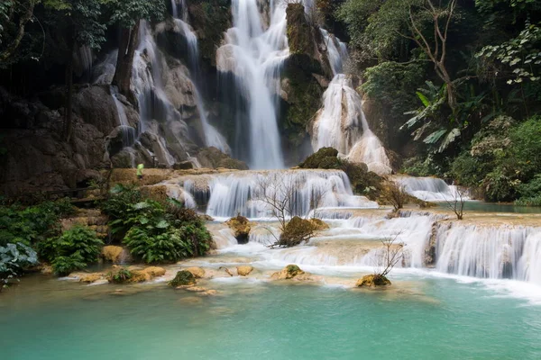 View Kuang Falls Luang Prabang Laos — Stock Photo, Image