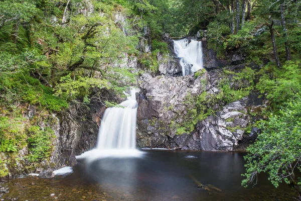 Cascata Chia Aig Loch Arkaig Lochaber Scozia — Foto Stock