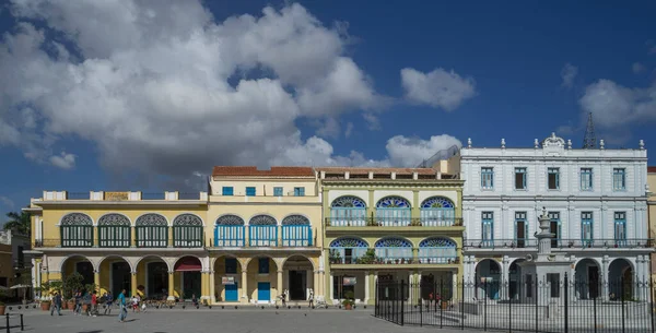 Koloniális Építészet Plaza Vieja Havanna Kuba — Stock Fotó