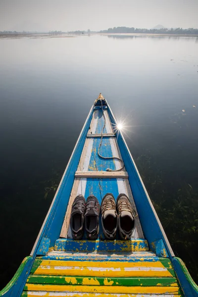 Shikara Love Boat Icónico Para Lago Dal Srinagar Jammu — Foto de Stock