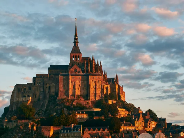 Mont Saint Michel Normandia Franciaország — Stock Fotó