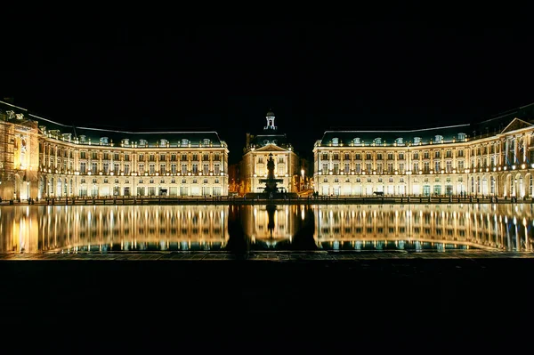 Miroir Eau Noci Bordeaux Francie — Stock fotografie