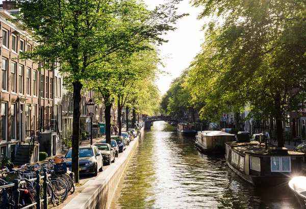 Canal Jordaan District Amsterdam Netherlands — Stock Photo, Image