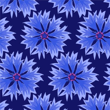  vektör çizim, seamless modeli, mavi arka plan, yazdırılabilir tasarım, kumaş, duvar kağıdı, ambalaj için arka plan mavi Peygamber