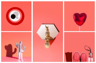 Yıl 2019 - yaşayan mercan renk tarafından ilham kolaj.