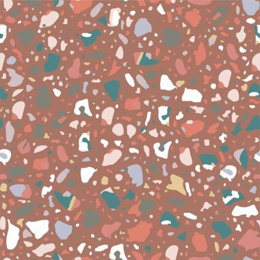 Terrazzo döşeme vektör seamless modeli. 