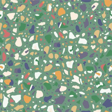 Terrazzo döşeme vektör seamless modeli. 