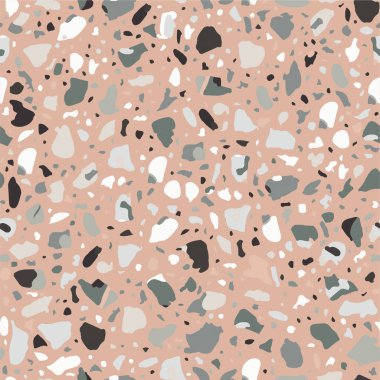 Terrazzo döşeme vektör seamless modeli. 