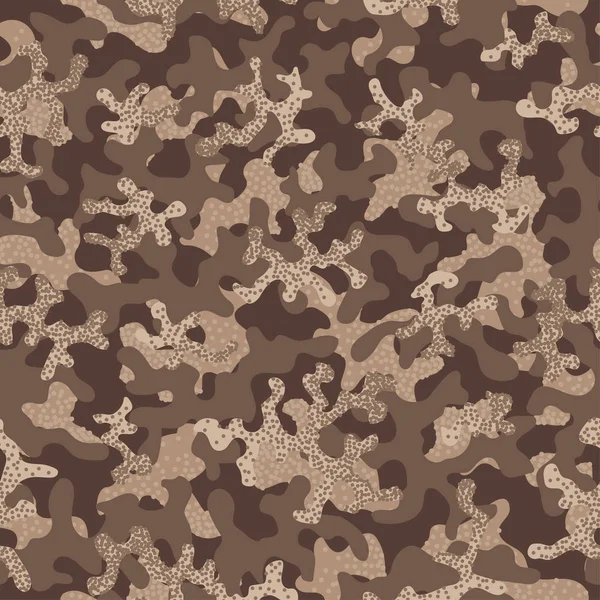 Modèle de camouflage. Sans couture. Une formation militaire. Camouflage de soldat. Modèle abstrait sans couture pour l'armée, la marine, la chasse, textile de tissu de mode. Style de soldat moderne coloré. Texture du tissu vectoriel . — Image vectorielle