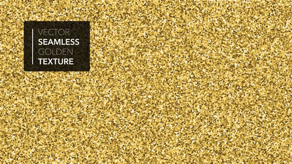 Gold seamless texture background. Realistic golden seamless shiny foil backdrop. Yellow party holiday glitter. Cool textured modern pattern. Luxury decor for wrap. Beautiful cover design. Vector. — Stock Vector