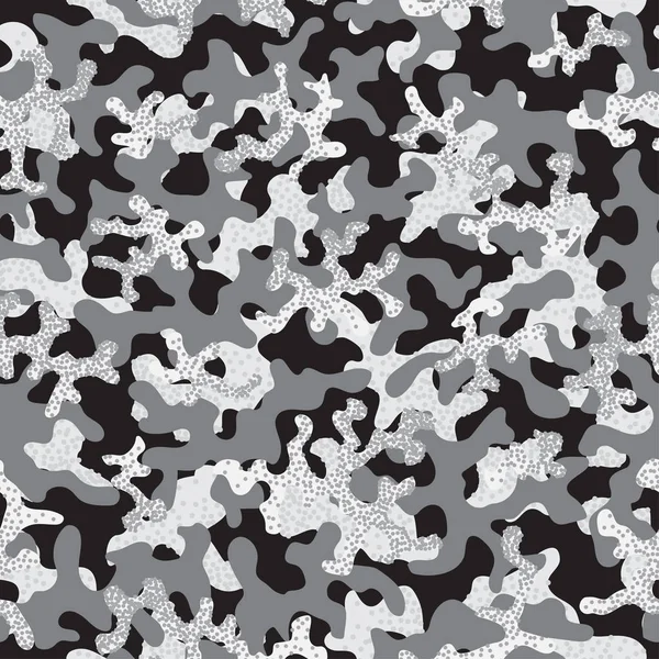 Camouflage abstrait, fond de motif sans couture de la mode. Cool camouflage texture militaire .Nature, illustration florale. Motif sans couture enfants tissu tissu de mode textile. Moderne et coloré. Vecteur . — Image vectorielle