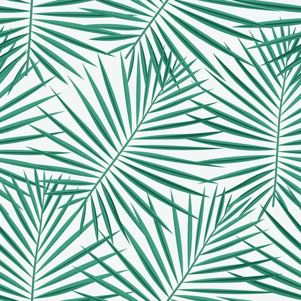 Tropischen Palmblättern Muster nahtlosen Hintergrund. exotische Mode trendige florale Blattmuster. nahtlos schöne Botanik Palme Sommer Dekoration design.Vektor Muster Print für Bademode Verpackung. — Stockvektor