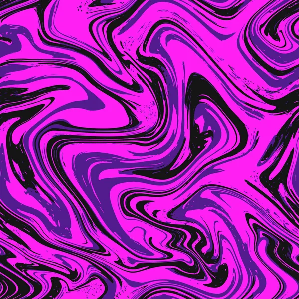 Marmeren textuur naadloze achtergrond. Roze, paars en violet abstract patroon. Naadloze vloeibare vloeistof marmering stromen effect voor cover, stof, textiel, verpakken of achtergrond afdrukken. Ebru stijl, aqua inkt. Vector. — Stockvector