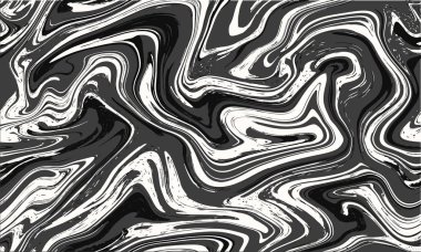 Mermer doku sorunsuz arka plan. Taban, taş duvar, kağıt ambalaj için soyut siyah-beyaz desen. Tekstil seamless modeli, iş kapak arka plan. Ebru su aqua mürekkep boyama. Vektör.