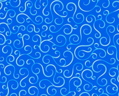 Retro pürüzsüz dalga çizgileri deseni. Tekstil, kumaş, iz sürme ya da fayans arkaplanı için kıvrımlı sanat süslemeleri. Klasik zarif antika desen dizaynı..
