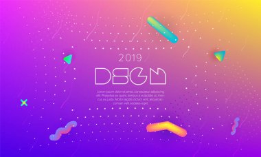 Renkli modern arka plan. Renkli sunum arkaplanı. Kapak tasarım şablonu. Poster, rapor, afiş, herhangi bir belge sayfası için vektör arkaplanı. Sıvı akışkan geleceksel renk şekilleri. A4.