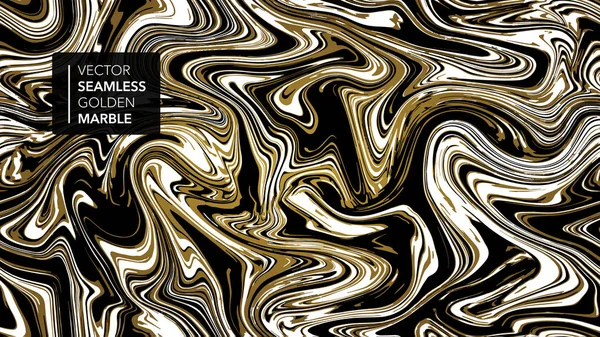 Marble texture. Luxury gold seamless background.  Abstract golden glitter marbling seamless pattern for fabric, tile, interior design or gift wrapping .Business or wedding cover card template. Vector. — Stock Vector