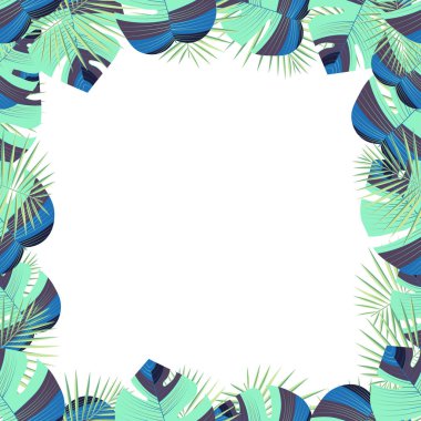 Çiçek tropikal egzotik arka plan. Başlık sayfası, poster veya düğün davetiye şablon için tasarım. Serin dekoratif doğa yaz 