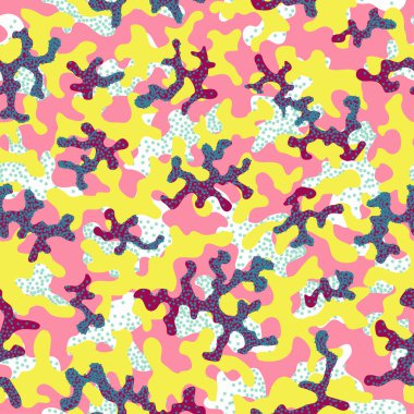 Kamuflaj kesintisiz moda modeli. Soyut 