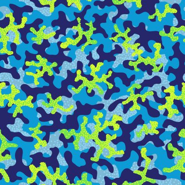 Kamuflaj kesintisiz moda modeli. Soyut 