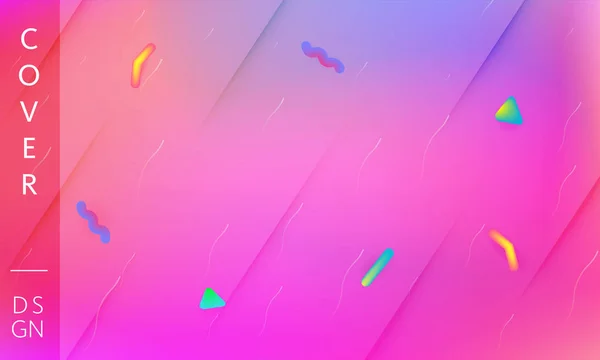 Farbe modernen Hintergrund. Bunte Präsentationskulisse. Vorlage für das Cover-Design. Vektorhintergrund für Poster, Berichte, Banner, jede Dokumentseite. Flüssige Flüssigkeit trendige futuristische Farbformen. — Stockvektor