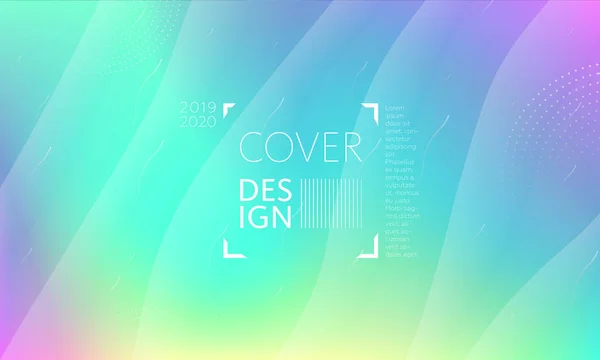 Farbe modernen Hintergrund. Bunte Präsentationskulisse. Vorlage für das Cover-Design. Vektorhintergrund für Poster, Berichte, Banner, jede Dokumentseite. Flüssige Flüssigkeit trendige futuristische Farbformen. — Stockvektor