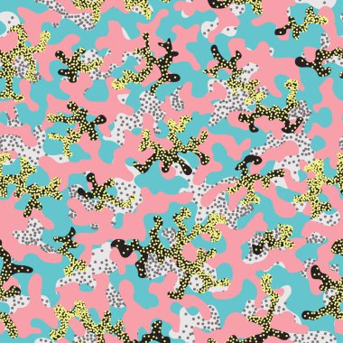 Kamuflaj kesintisiz moda modeli. Soyut 