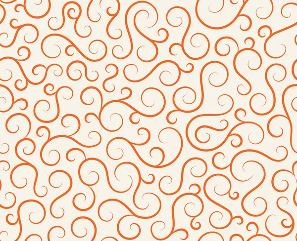 Patrón de líneas de onda inconsútil retro. Curl contorno arte decoración ornamento remolino formas para textil, tela, tracería o azulejo fondo. Diseño clásico elegante textura antigua. . — Vector de stock