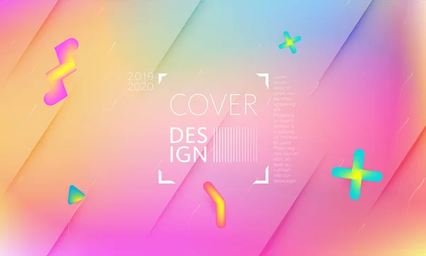 Farbe modernen Hintergrund. Bunte Präsentationskulisse. Vorlage für das Cover-Design. Vektorhintergrund für Poster, Berichte, Banner, jede Dokumentseite. Flüssige Flüssigkeit trendige futuristische Farbformen. — Stockvektor