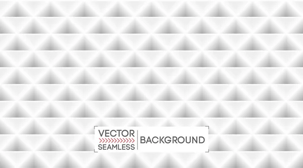 Branco abstrato textura padrão de fundo. Luz sem costura triângulos geométricos pano de fundo. Banner de negócios, modelo de cartaz .Vector . — Vetor de Stock